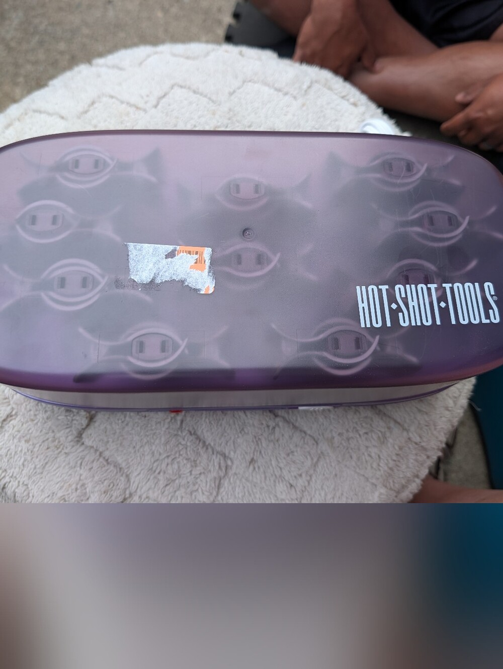 Hot Shot Tools Purple Hair Rollers & Storage Case